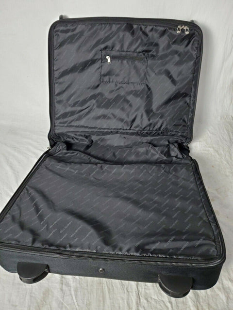 $350 London Fog Buckingham 44" Wheeled Garment Bag Suitcase Luggage Black