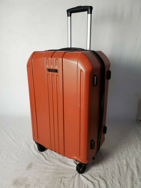 $380 Elite Luggage Capitola 24" Hard Case Luggage Spinner Suitcase Orange TSA