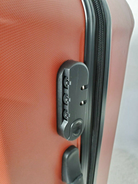 $380 Elite Luggage Capitola 24" Hard Case Luggage Spinner Suitcase Orange TSA