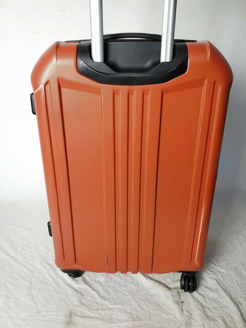 $380 Elite Luggage Capitola 24" Hard Case Luggage Spinner Suitcase Orange TSA