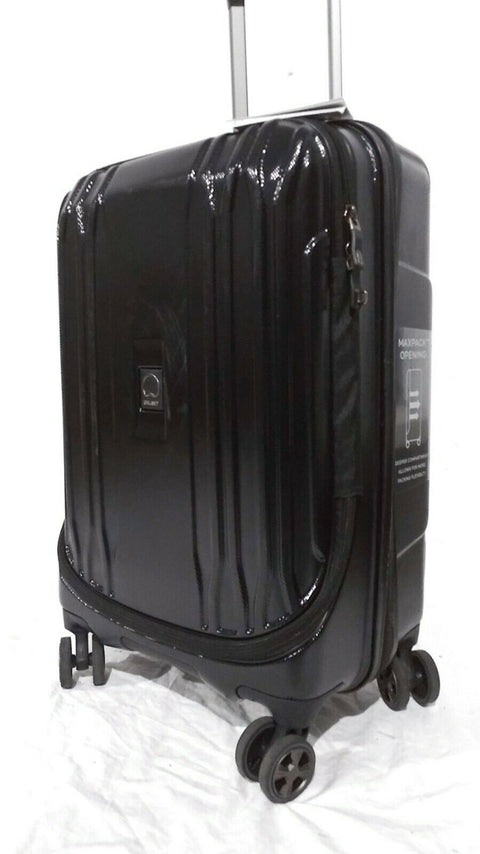 New Delsey Eclipse 21" Carry-On Spinner Luggage Hardcase TSA lock Black