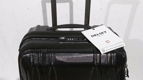 New Delsey Eclipse 21" Carry-On Spinner Luggage Hardcase TSA lock Black
