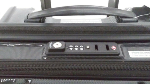 New Delsey Eclipse 21" Carry-On Spinner Luggage Hardcase TSA lock Black