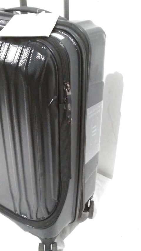New Delsey Eclipse 21" Carry-On Spinner Luggage Hardcase TSA lock Black