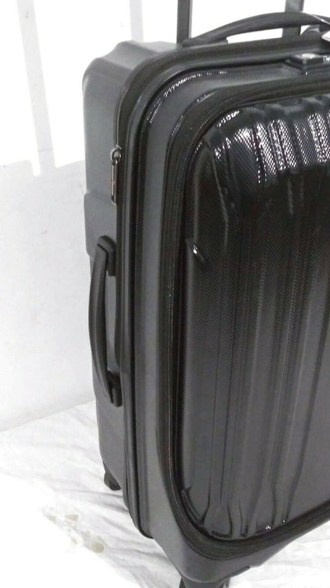 New Delsey Eclipse 21" Carry-On Spinner Luggage Hardcase TSA lock Black
