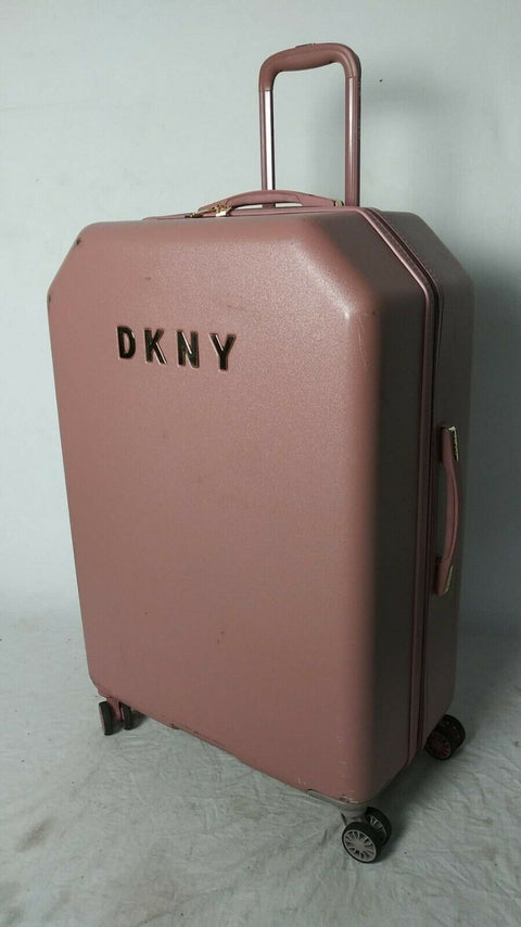 DKNY Allure 28" Hard Spinner Wheels Rose Pink Suitcase Luggage Trolley