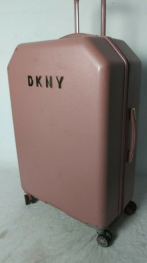 DKNY Allure 28" Hard Spinner Wheels Rose Pink Suitcase Luggage Trolley