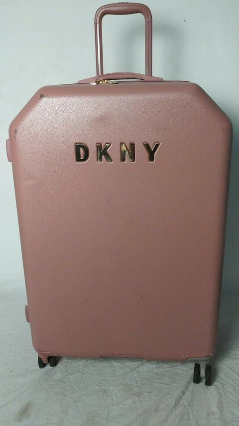 DKNY Allure 28" Hard Spinner Wheels Rose Pink Suitcase Luggage Trolley