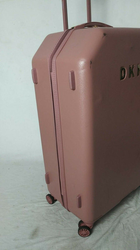 DKNY Allure 28" Hard Spinner Wheels Rose Pink Suitcase Luggage Trolley
