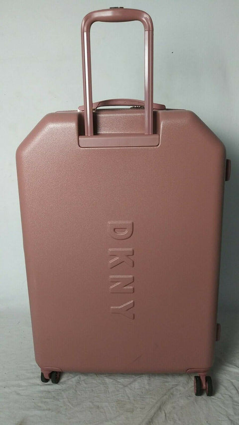 DKNY Allure 28" Hard Spinner Wheels Rose Pink Suitcase Luggage Trolley