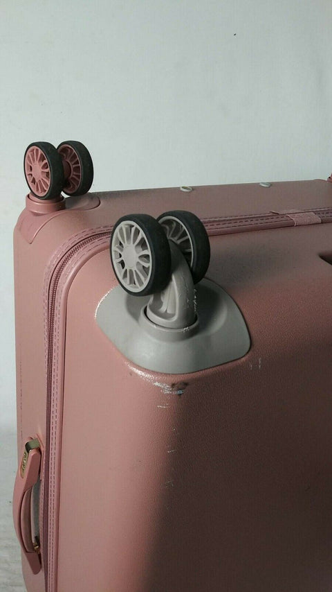 DKNY Allure 28" Hard Spinner Wheels Rose Pink Suitcase Luggage Trolley