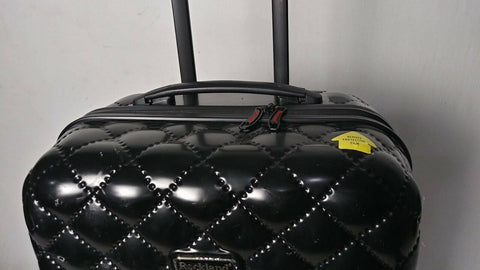 Rockland Quilt Collection 24 Hardcase Spinner Luggage Travel Suitcase Black