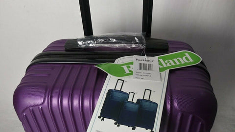 $290 New Rockland Pista 20" Hard case Luggage Suitcase Carry On Purple Textured