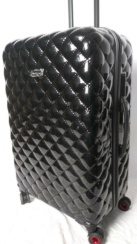 $290 New Rockland Quilt 28" Hard case Luggage Suitcase Black Suitcase