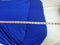 New Cable & Gauge Womens Bann Neck Roll Tab Sleeve Blue Hi Low Blouse Top Size L - evorr.com