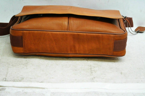 Neuf Kenneth Cole Reaction Colombien Cuir Cognac Affaires Rabat Portable Sac