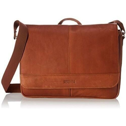 Neu Kenneth Cole Reaction Kolumbien Leder Cognac Business Klappe Laptop Tasche