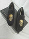 INC Concepts Men's Nova Velvet Slippers Fashion Black Embellished Shoes 11.5 US