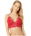 $108 New Free People Women's ADELLA BRALETTE Lace Bra Pink Size S - evorr.com