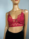 $108 New Free People Women's ADELLA BRALETTE Lace Bra Pink Size S - evorr.com