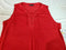 INC CONCEPTS Women's Red Lace up Neck Side Slits Linen Tunic Blouse Top Plus 3X