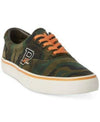 Polo Ralph Lauren Men's Sneakers Green Suede Camo THORTON III Shoes Pony Logo - evorr.com