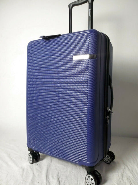 Rockland Skyline 24" Hard case Luggage Suitcase Blue Spinner Wheels