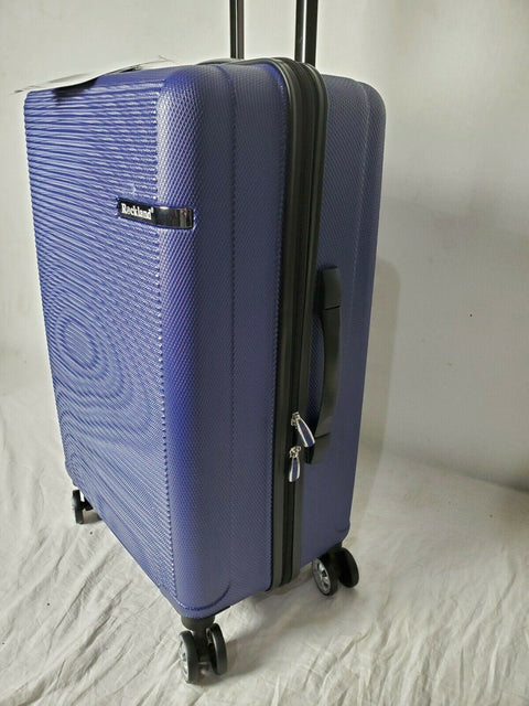 Rockland Skyline 24" Hard case Luggage Suitcase Blue Spinner Wheels