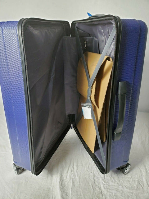 Rockland Skyline 24" Hard case Luggage Suitcase Blue Spinner Wheels