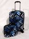 $360 TAG Spectrum 20" Carry-On 2 Piece Luggage Suitcase Blue Printed Crosshatch - evorr.com