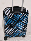 $360 TAG Spectrum 20" Carry-On 2 Piece Luggage Suitcase Blue Printed Crosshatch - evorr.com