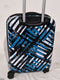 $360 TAG Spectrum 20" Carry-On 2 Piece Luggage Suitcase Blue Printed Crosshatch - evorr.com