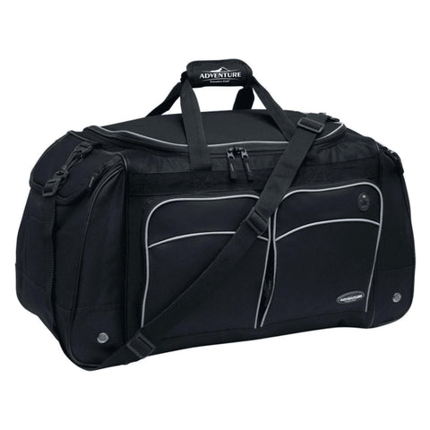 New Travelers Club Duffel Bag Black 28" Adventure Sport - evorr.com
