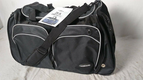 New Travelers Club Duffel Bag Black 28" Adventure Sport - evorr.com