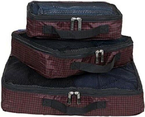 New Travelon Set of 3 Lightweight Packing Organizers, Bolds, One Size