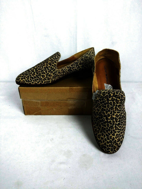 Lucky Brand Womens Cahill Leather Slip On Smoking Loafers Shoes Suede Upper 9M - evorr.com