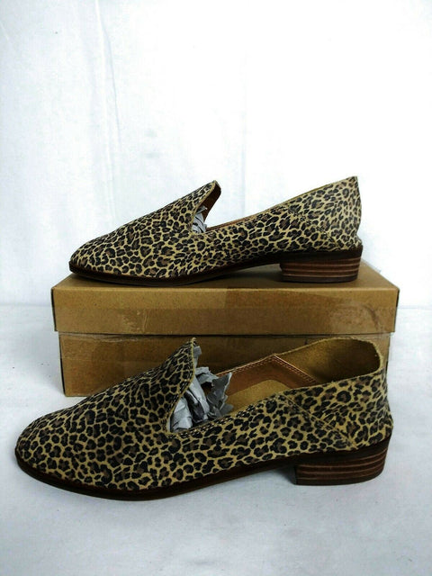 Lucky Brand Womens Cahill Leather Slip On Smoking Loafers Shoes Suede Upper 9M - evorr.com