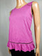 New Maison Jules Women's Pink Sleeveless Blouse Top Eyelet Peplum Size S - evorr.com
