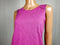 New Maison Jules Women's Pink Sleeveless Blouse Top Eyelet Peplum Size S - evorr.com