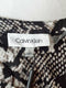 New Calvin Klein Women Roll Sleeve Animal Print Button Blouse Top Size S - evorr.com