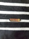 New Calvin Klein Women Short Sleeve Black Striped Pocket Blouse Top Size S - evorr.com