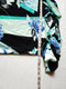 New ALFANI Women Bell Sleeve Black Flower Printed V-Neck Blouse Top Size M - evorr.com