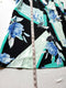 New ALFANI Women Bell Sleeve Black Flower Printed V-Neck Blouse Top Size M - evorr.com