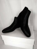 Calvin Klein Mens Larry Tumbled Leather Calf Suede Ankle-High Mid calf Boot 7.5 - evorr.com