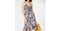 Maison Jules Women High Low Ruffle Hem Sleeveless Knot Dress Floral Print Size 0 - evorr.com