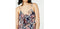 Maison Jules Women High Low Ruffle Hem Sleeveless Knot Dress Floral Print SZ 8 M - evorr.com