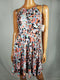New BAR III Womens Sleeveless Floral Pink Multi Fit Flare Halter Dress Size XS - evorr.com