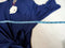 Anne Klein Women Blue Faux Wrap Tunic Dress 3/4 Sleeve Stretch Size S - evorr.com