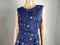 New Maison Jules Women Sleeveless Blue Pink Floral Dress Printed Size 14 - evorr.com