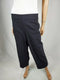 JM COLLECTION Women Black Stretch Capri Cropped Pants Embellish Hem Pull On 2XL - evorr.com